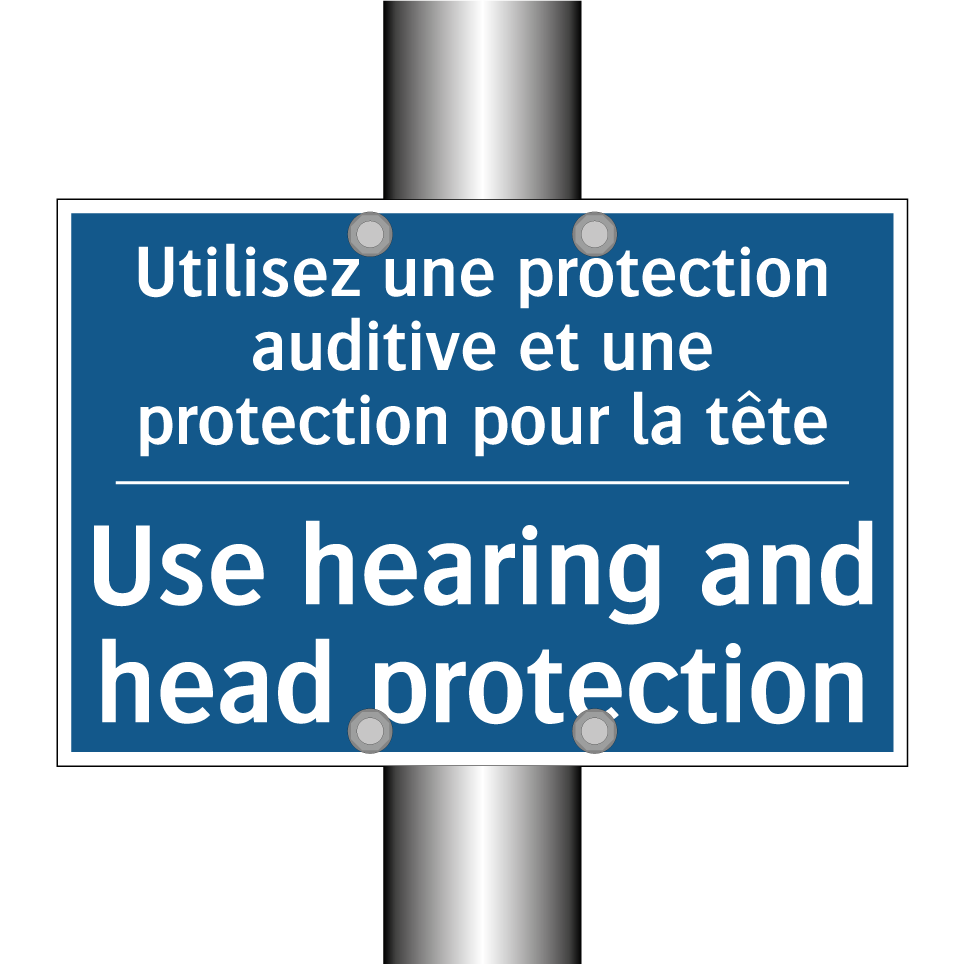 Utilisez une protection auditive /.../ - Use hearing and head protection /.../