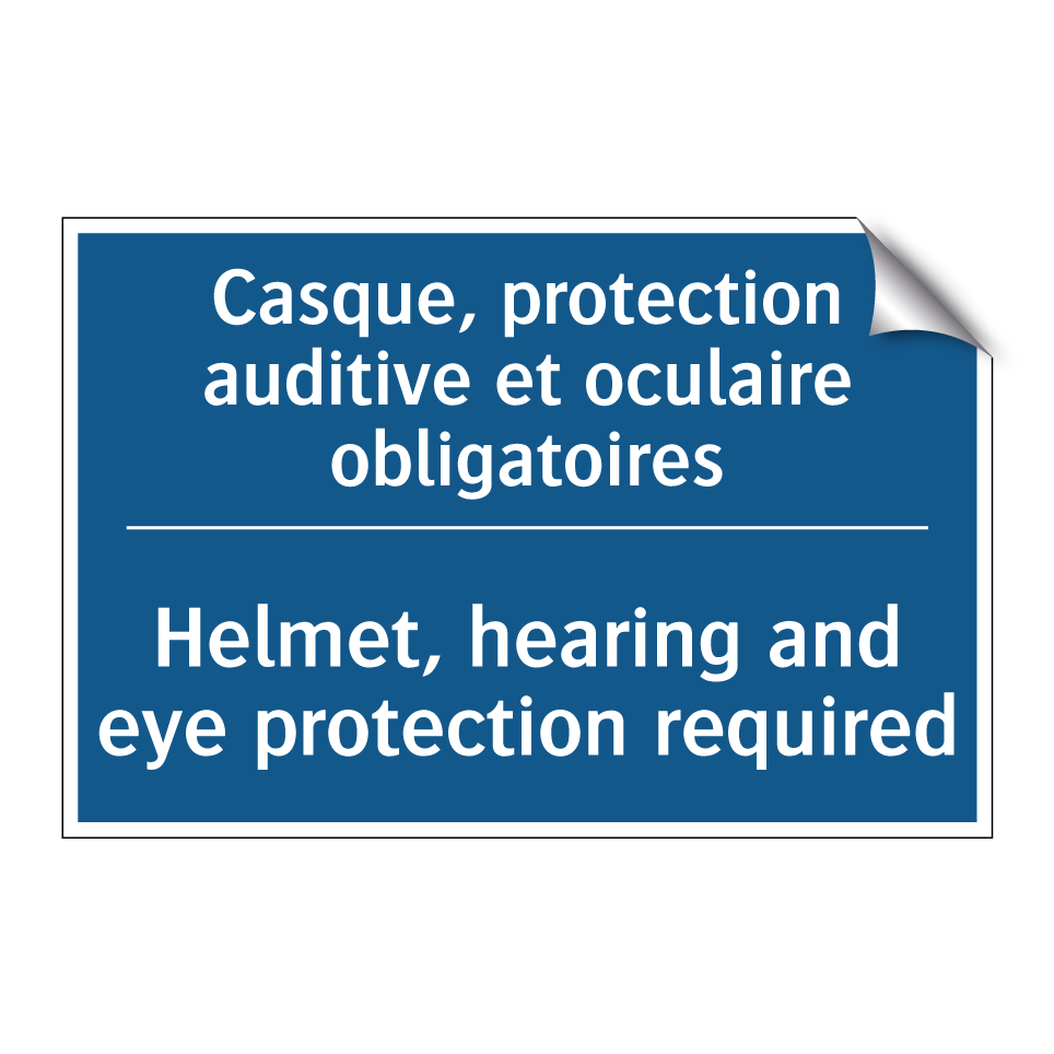 Casque, protection auditive et /.../ - Helmet, hearing and eye protection /.../