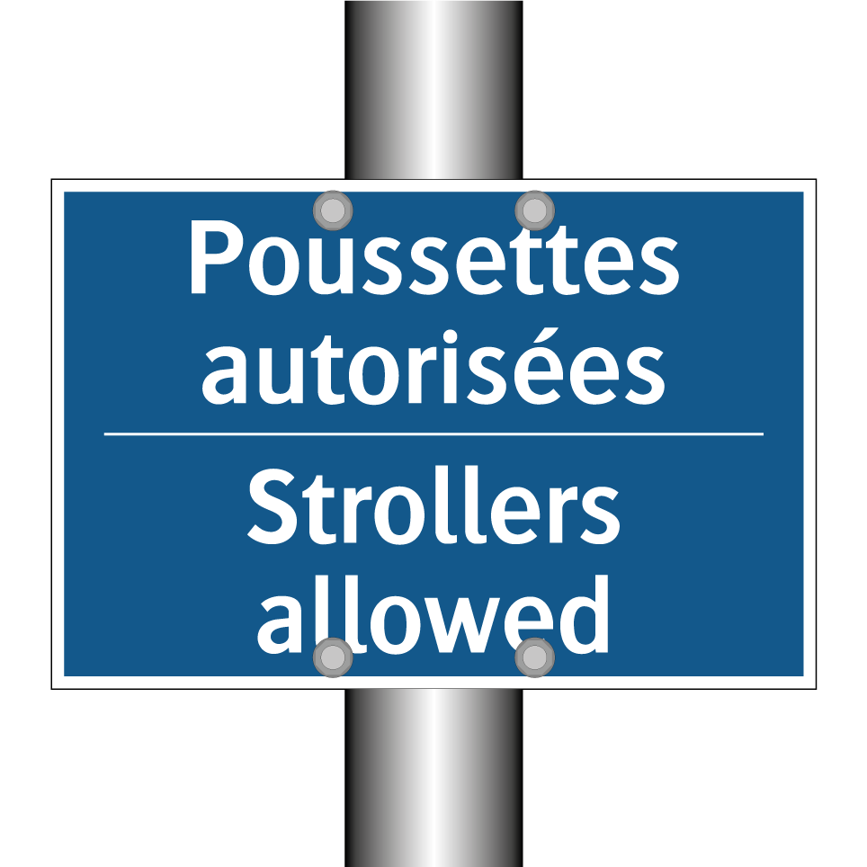 Poussettes autorisées - Strollers allowed