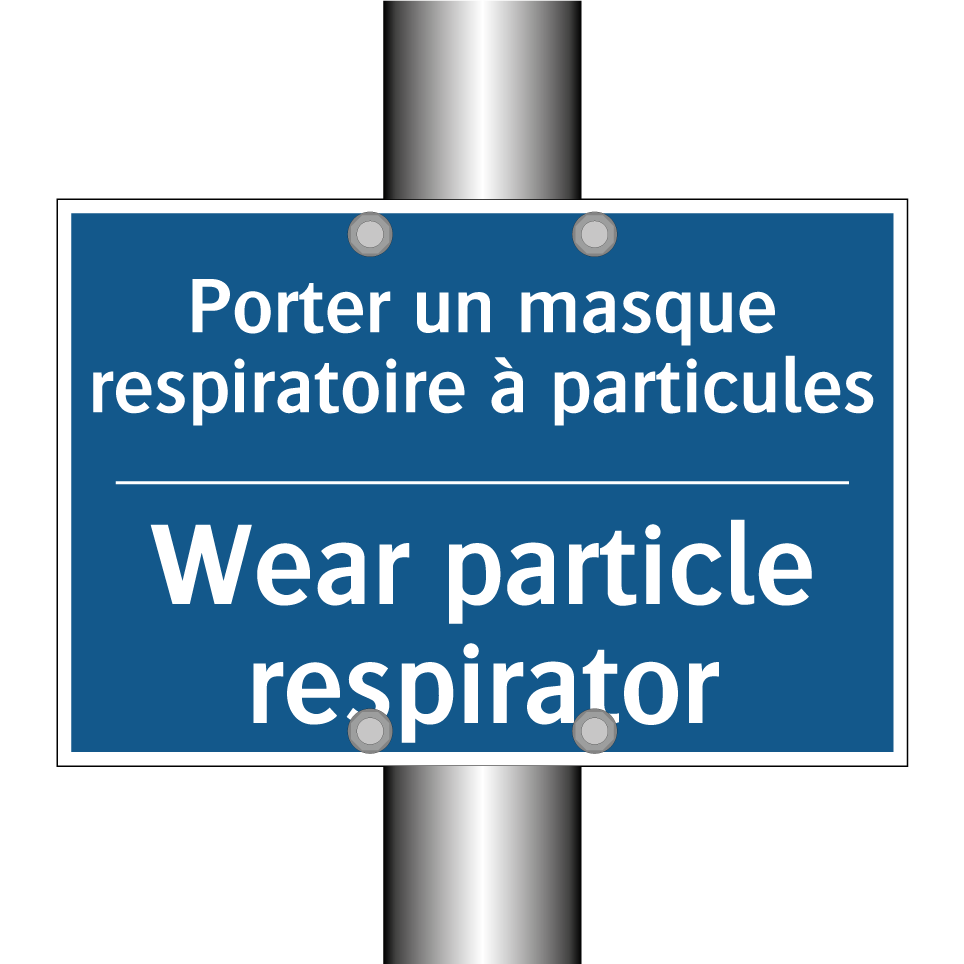 Porter un masque respiratoire /.../ - Wear particle respirator