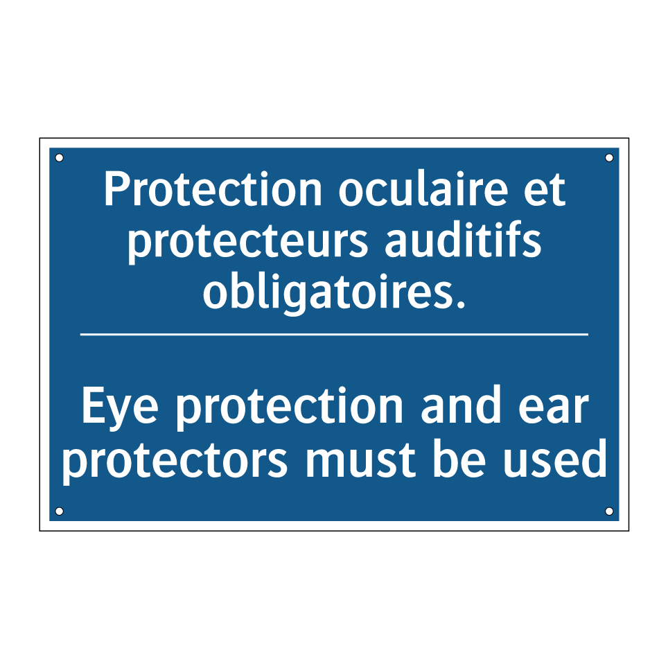 Protection oculaire et protecteurs /.../ - Eye protection and ear protectors /.../