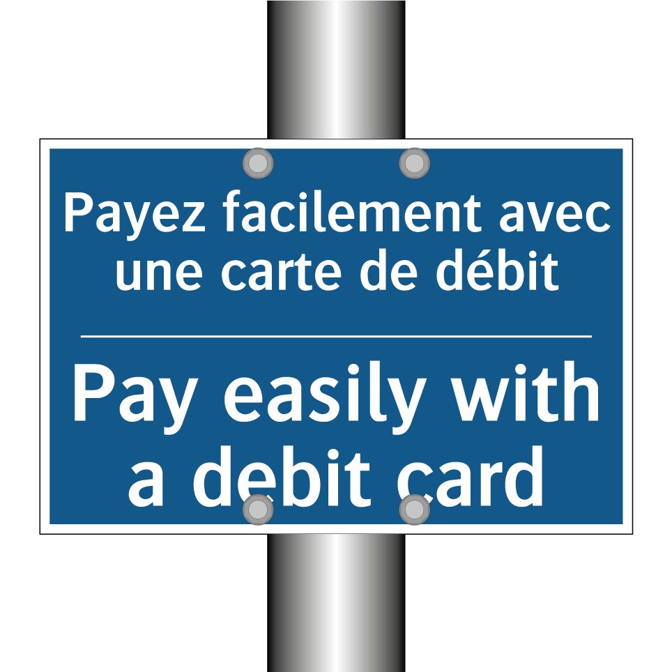 Payez facilement avec une carte /.../ - Pay easily with a debit card