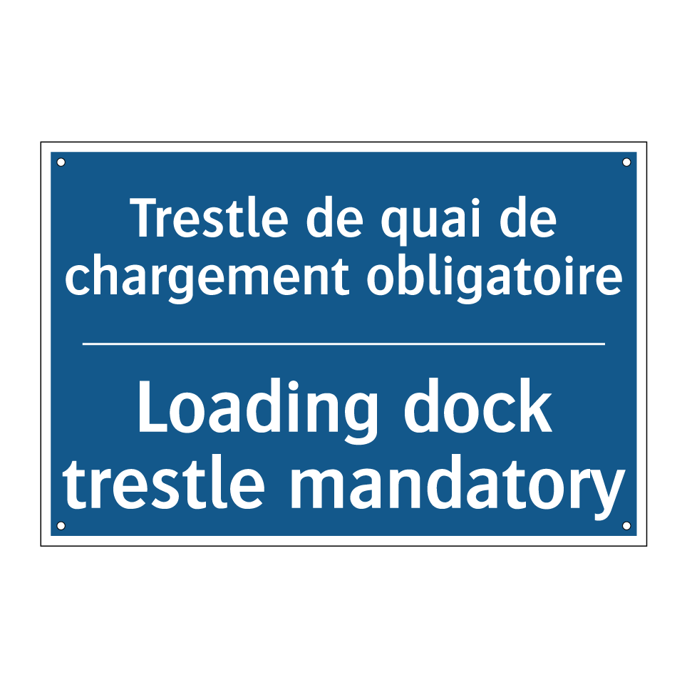 Trestle de quai de chargement /.../ - Loading dock trestle mandatory