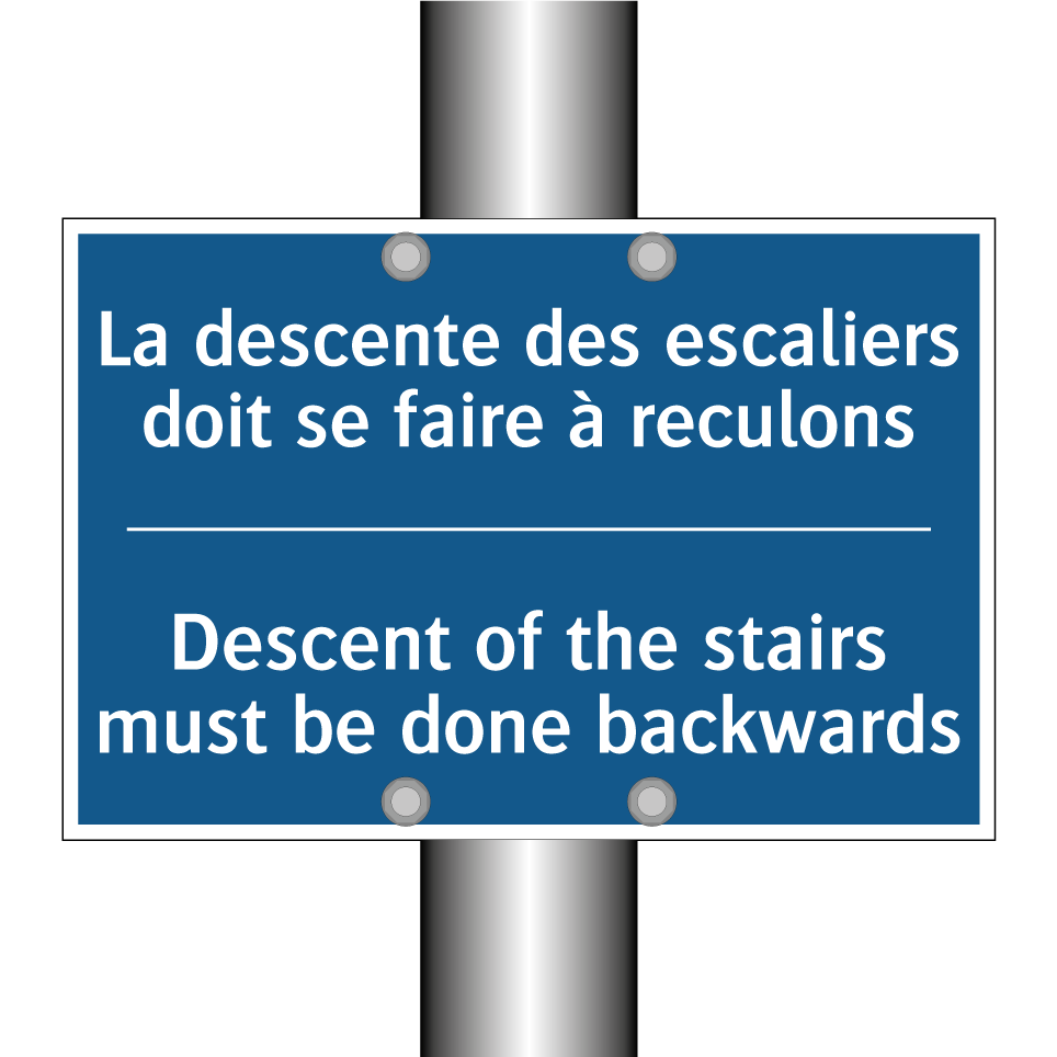 La descente des escaliers doit /.../ - Descent of the stairs must be /.../