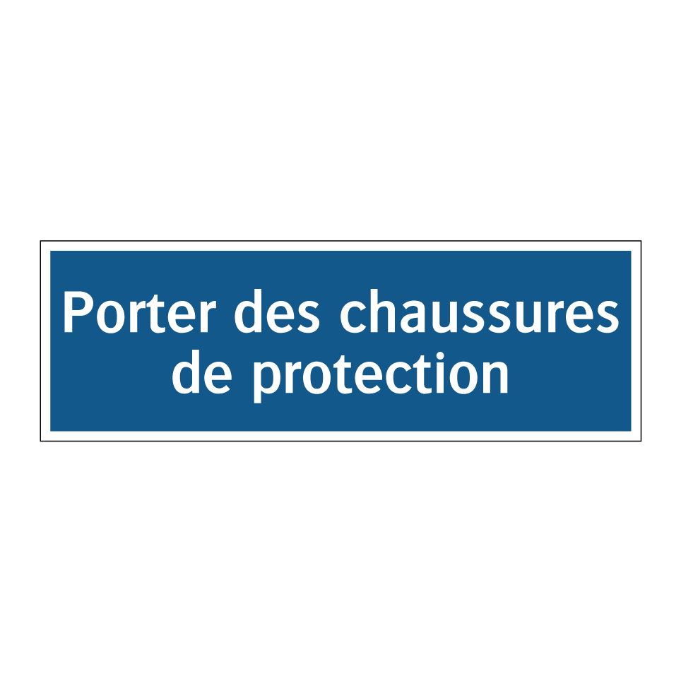 Porter des chaussures de protection