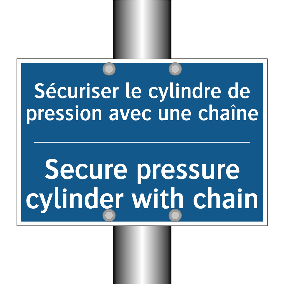 Sécuriser le cylindre de pression /.../ - Secure pressure cylinder with /.../