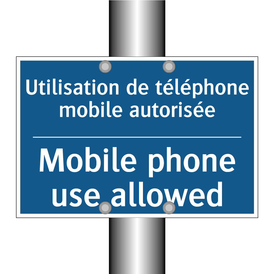Utilisation de téléphone mobile /.../ - Mobile phone use allowed