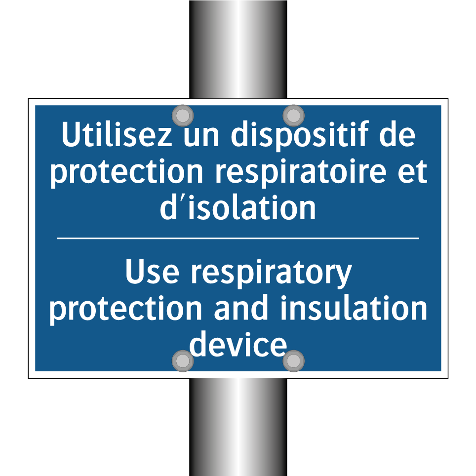 Utilisez un dispositif de protection /.../ - Use respiratory protection and /.../
