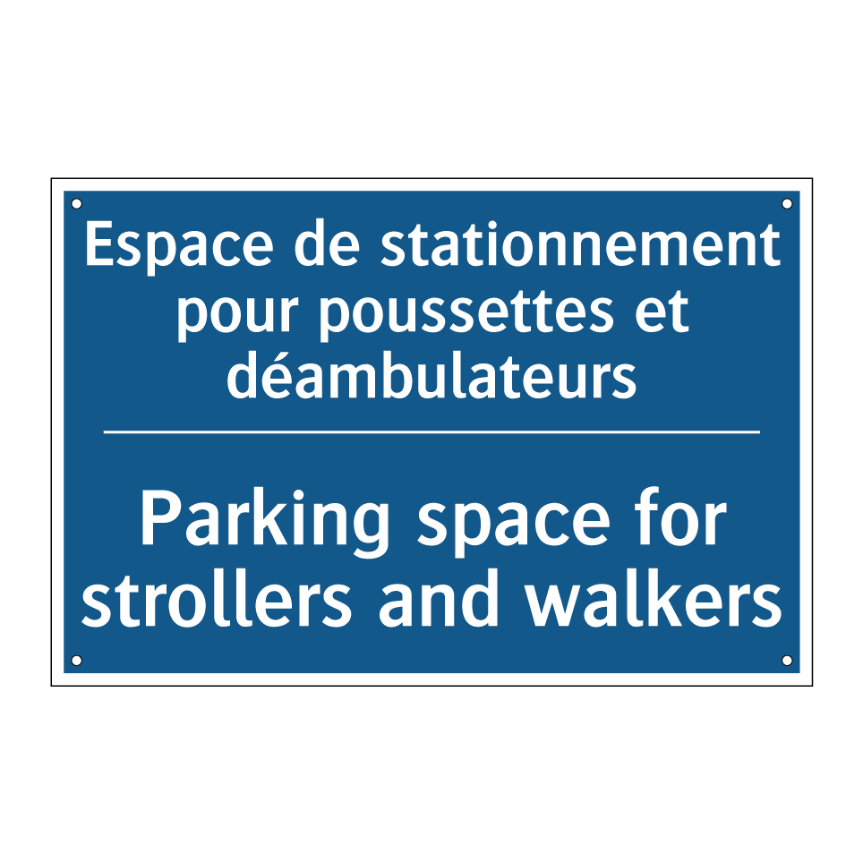 Espace de stationnement pour poussettes /.../ - Parking space for strollers and /.../