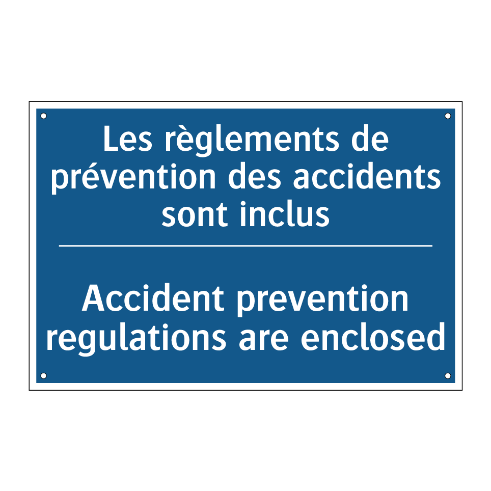 Les règlements de prévention des /.../ - Accident prevention regulations /.../