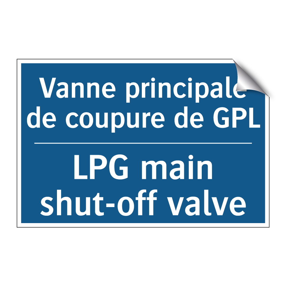 Vanne principale de coupure de /.../ - LPG main shut-off valve