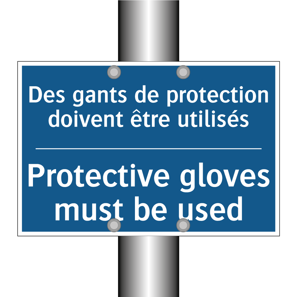 Des gants de protection doivent /.../ - Protective gloves must be used