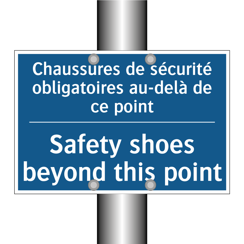 Chaussures de sécurité obligatoires /.../ - Safety shoes beyond this point
