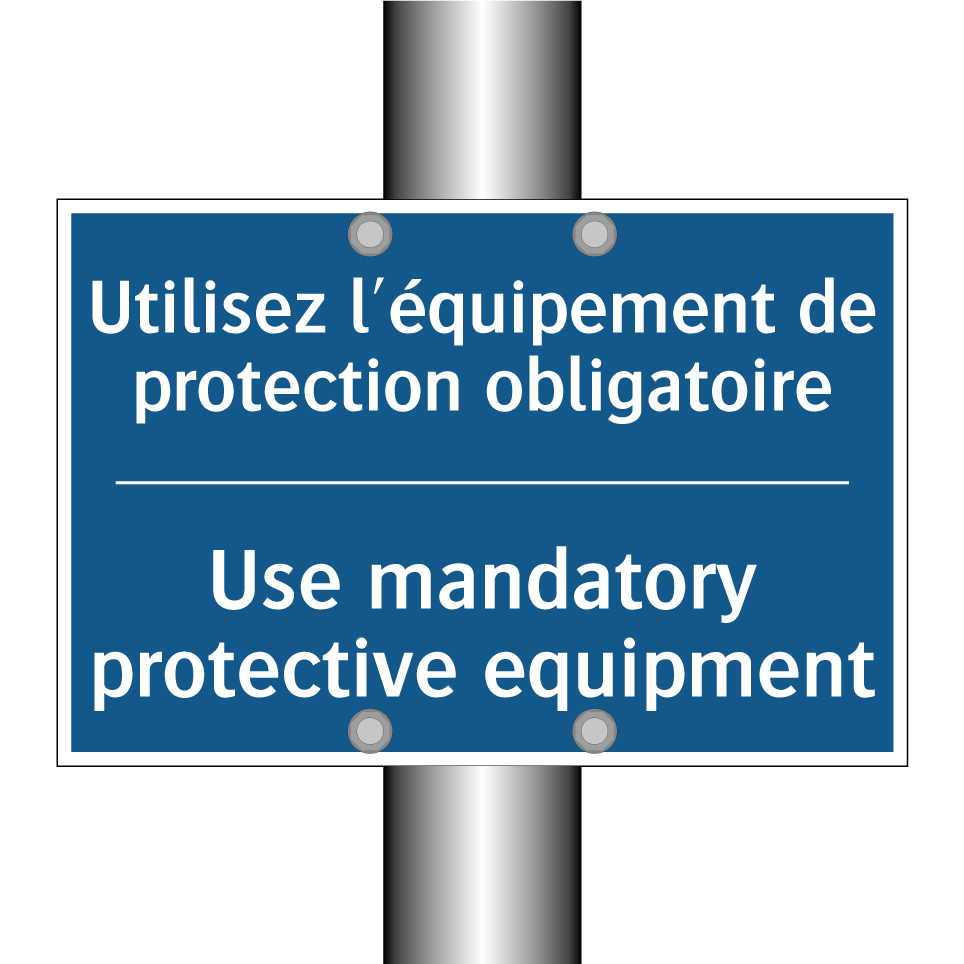 Utilisez l'équipement de protection /.../ - Use mandatory protective equipment /.../