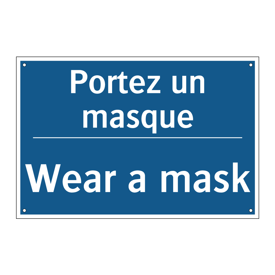 Portez un masque - Wear a mask