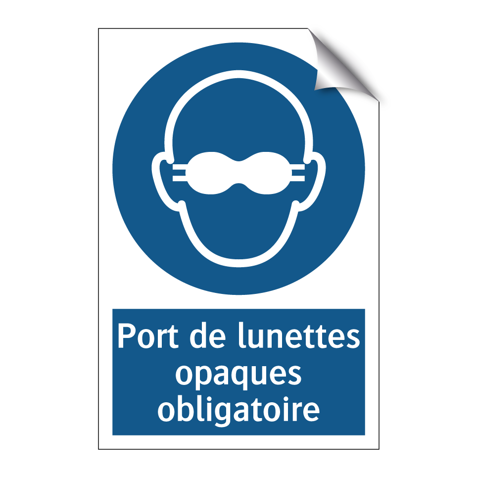 Port de lunettes opaques obligatoire
