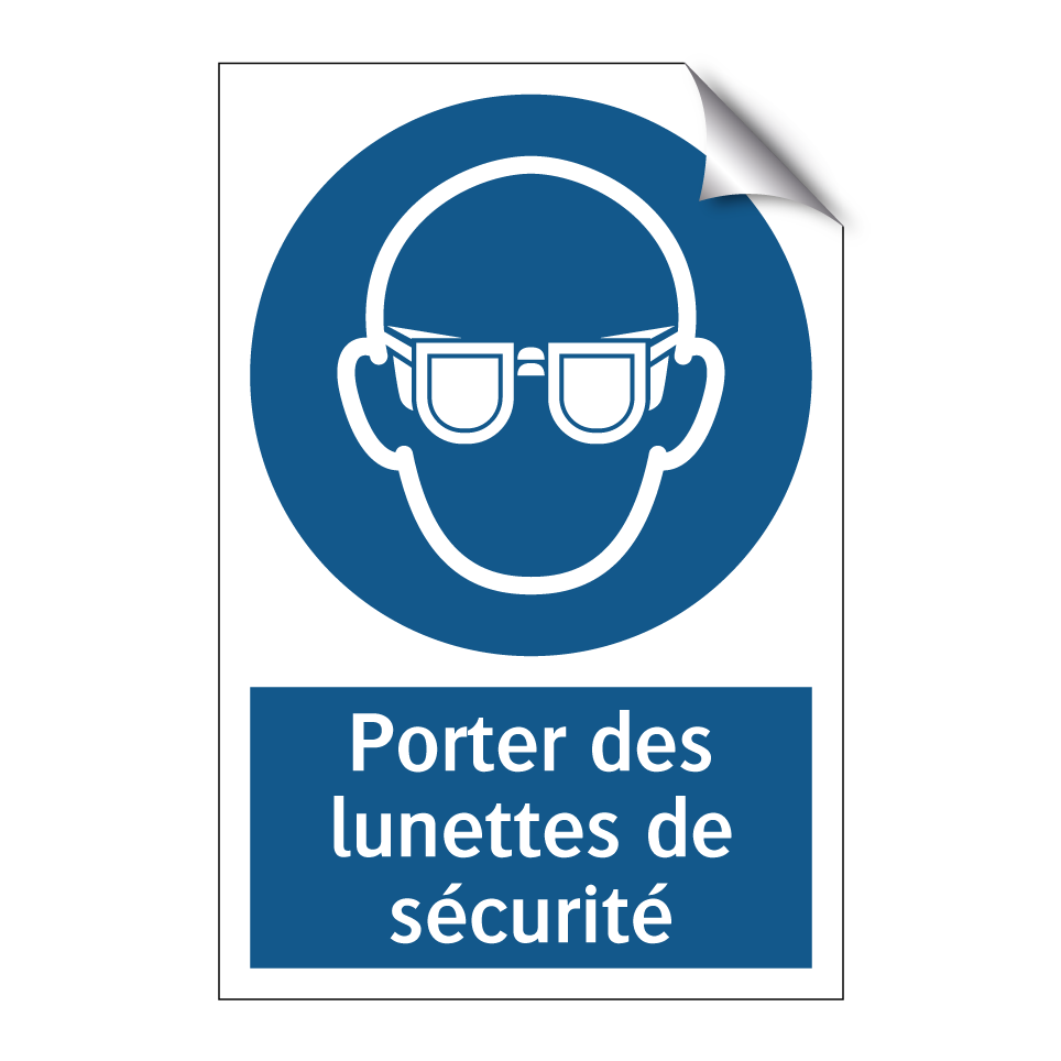 Porter des lunettes de sécurité