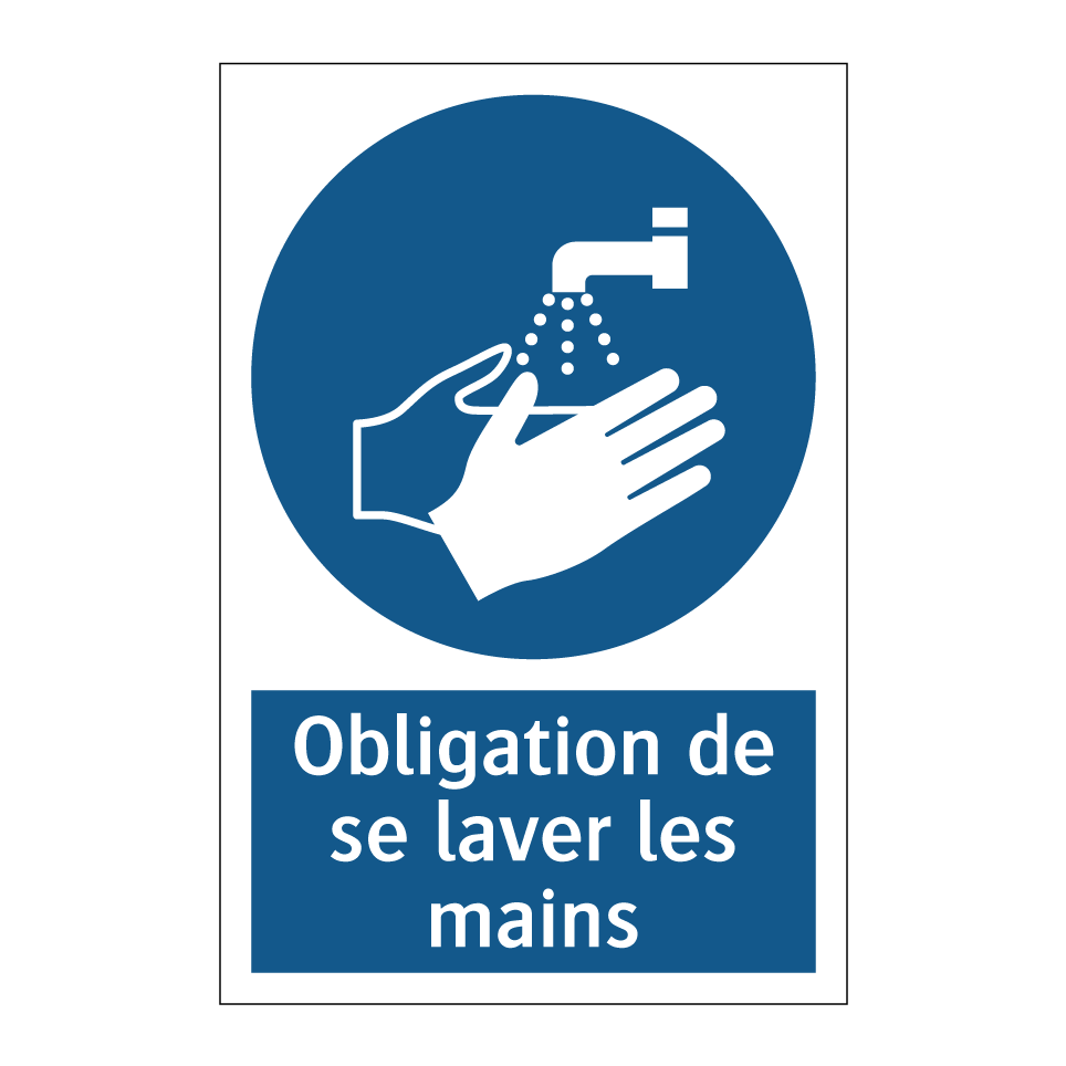 Obligation de se laver les mains