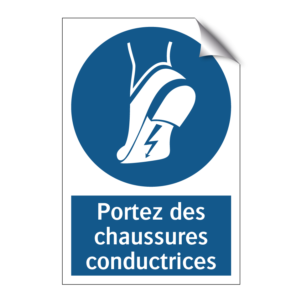 Portez des chaussures conductrices