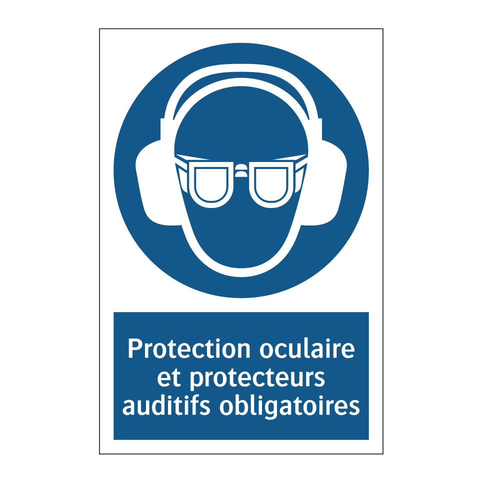Protection oculaire et protecteurs auditifs obligatoires.