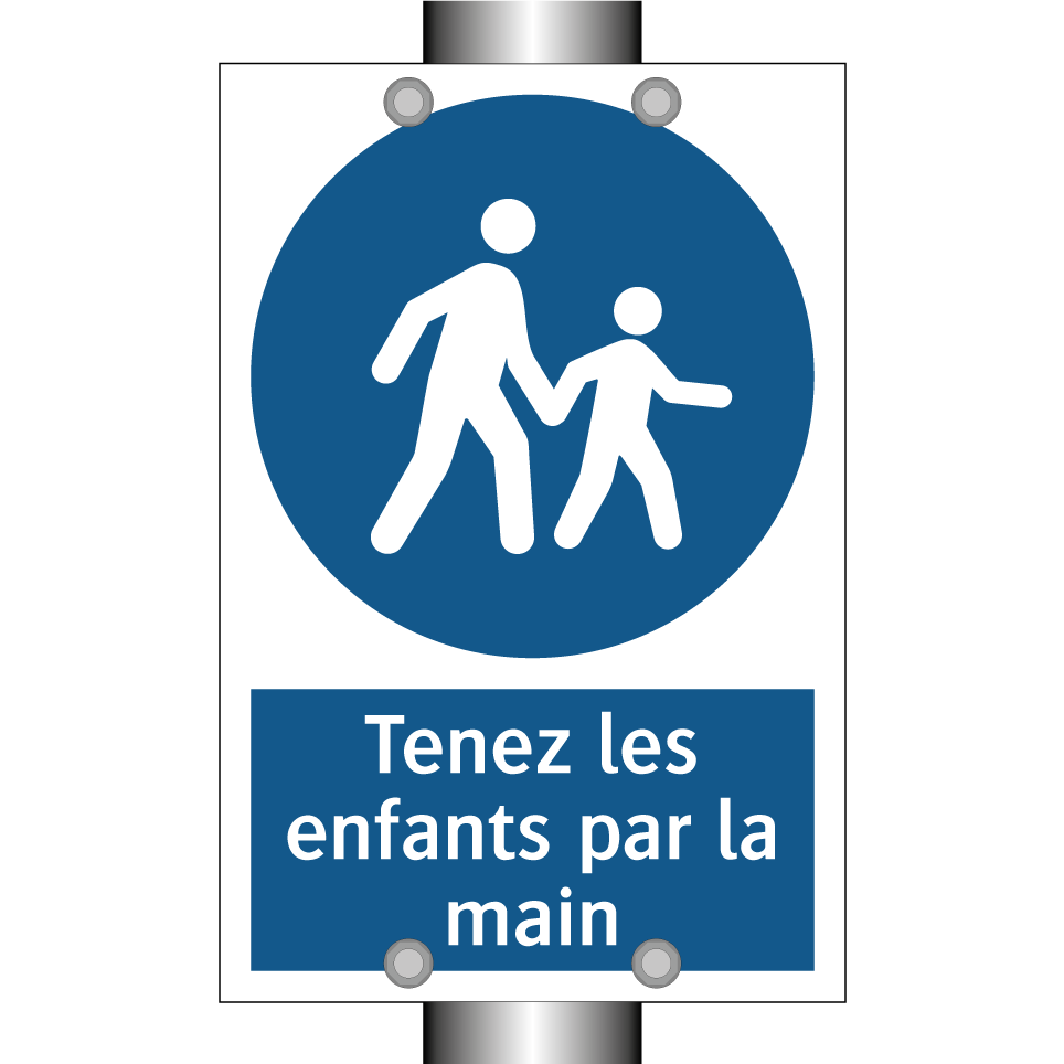 Tenez les enfants par la main