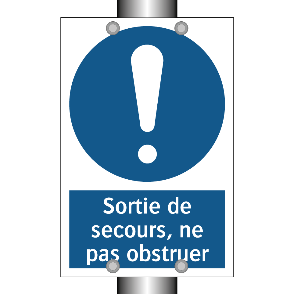 Sortie de secours, ne pas obstruer