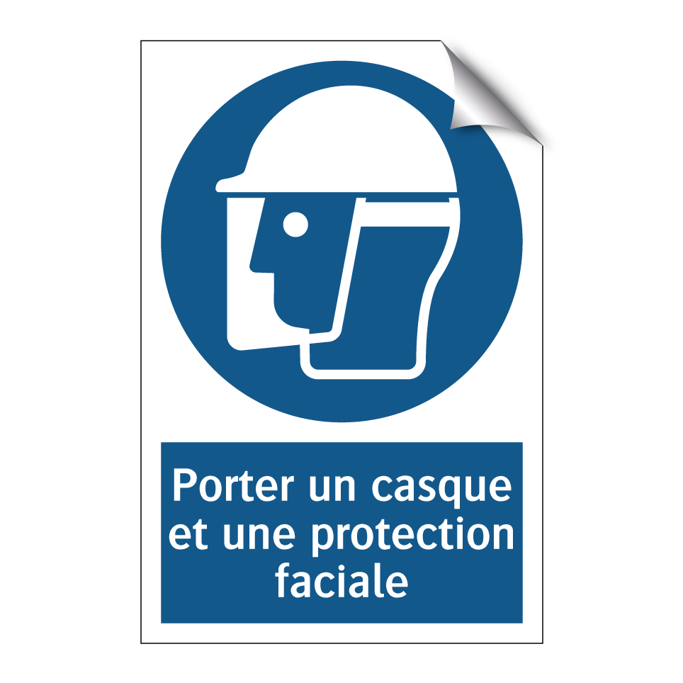 Porter un casque et une protection faciale