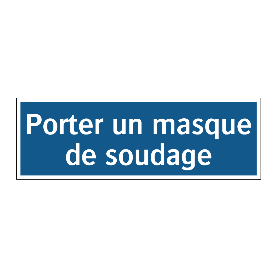 Porter un masque de soudage