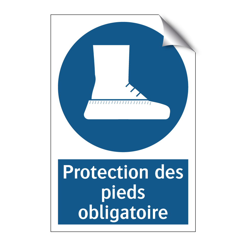Protection des pieds obligatoire