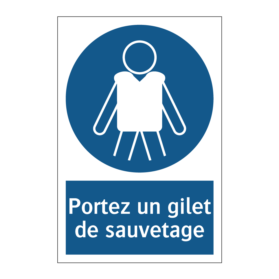 Portez un gilet de sauvetage