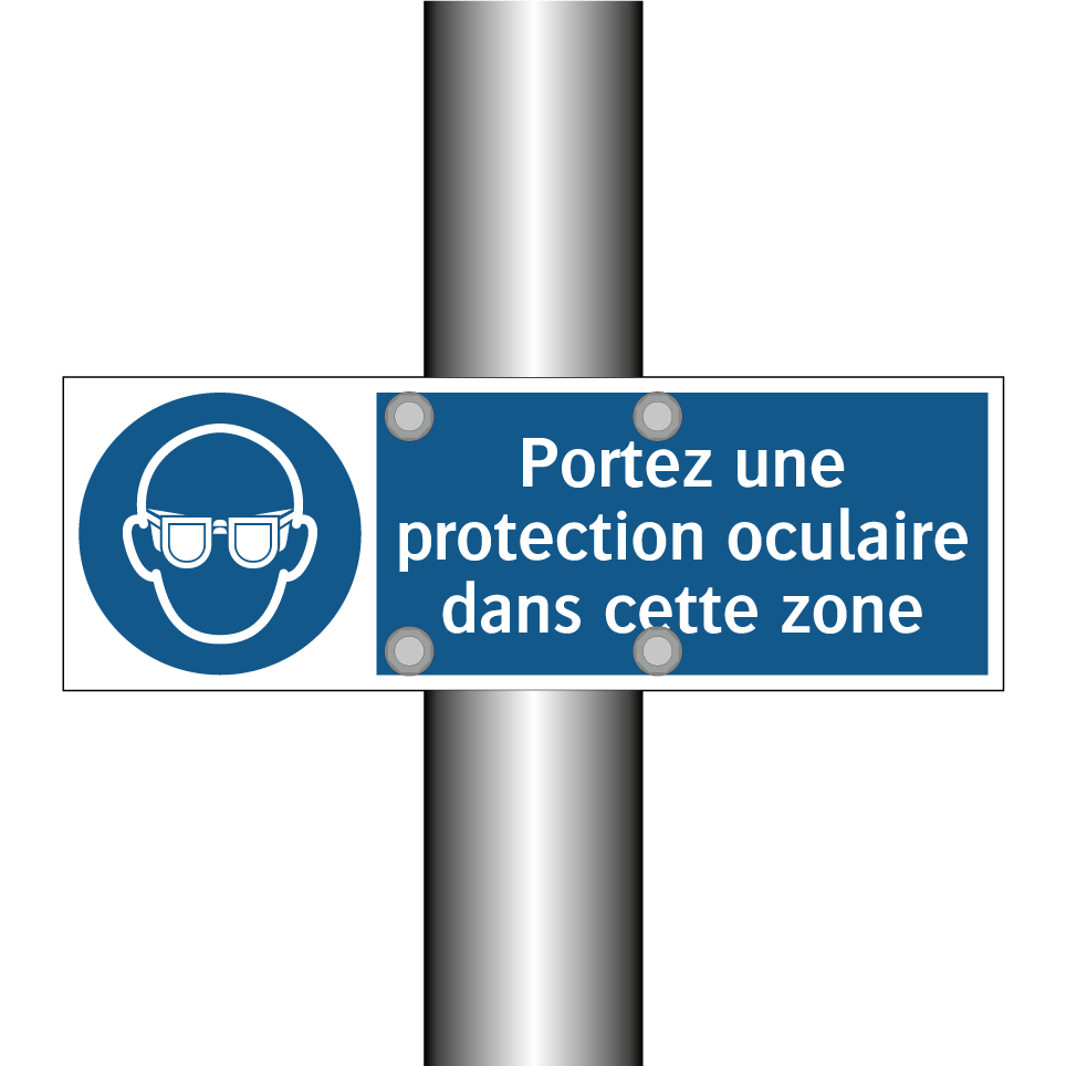 Portez une protection oculaire dans cette zone