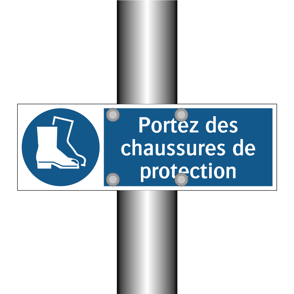 Portez des chaussures de protection