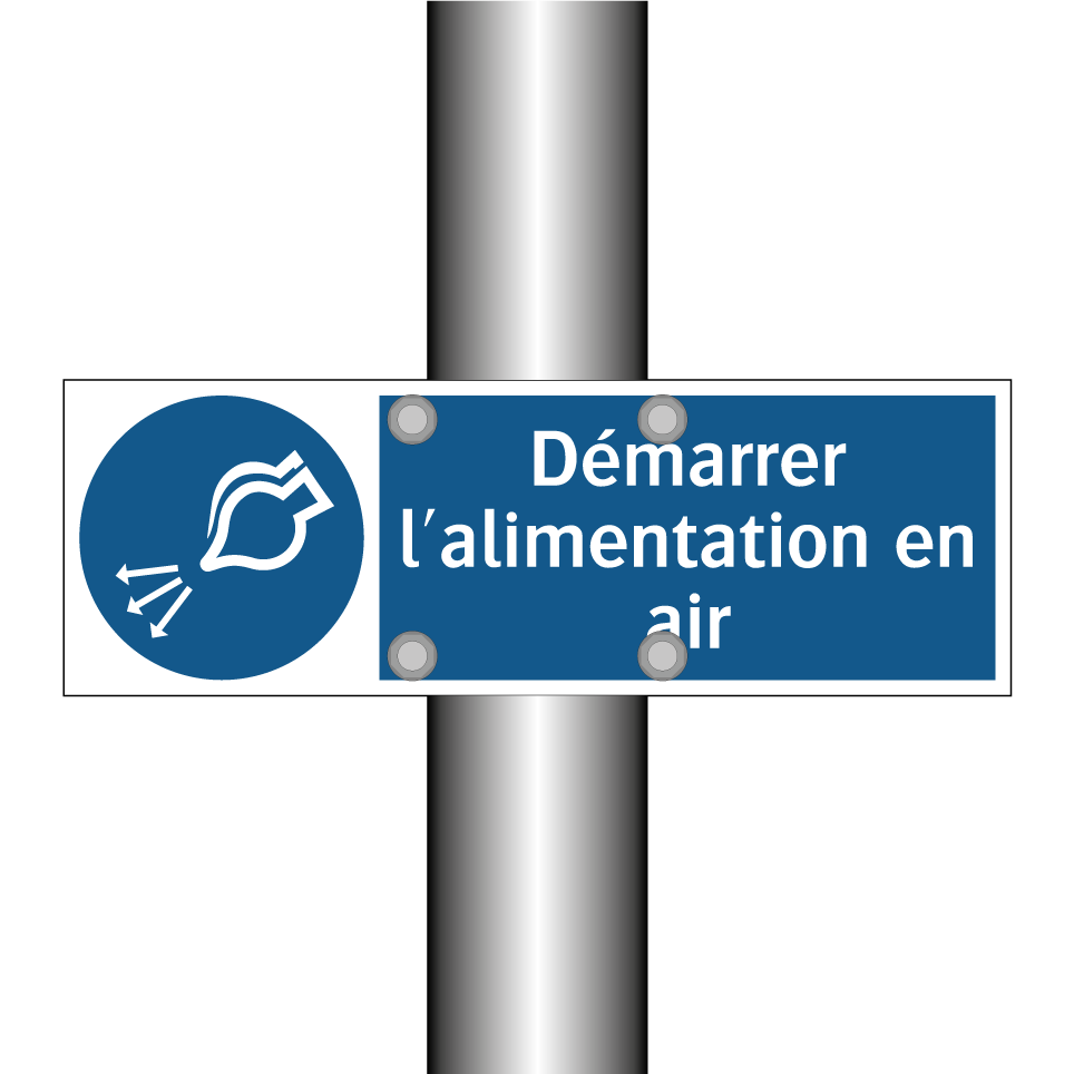 Démarrer l'alimentation en air
