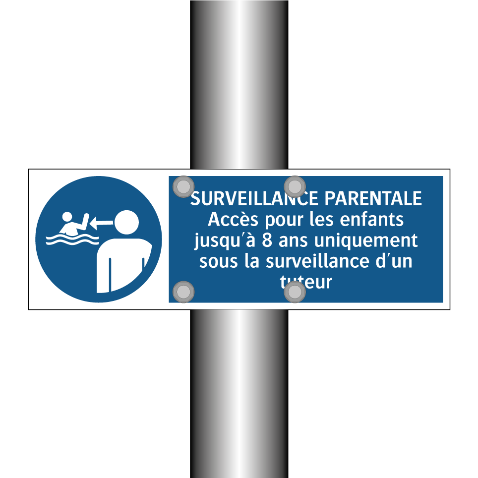 SURVEILLANCE PARENTALE Accès pour les enfants jusqu'à 8 ans uniquement sous la surveillance d'un tuteur