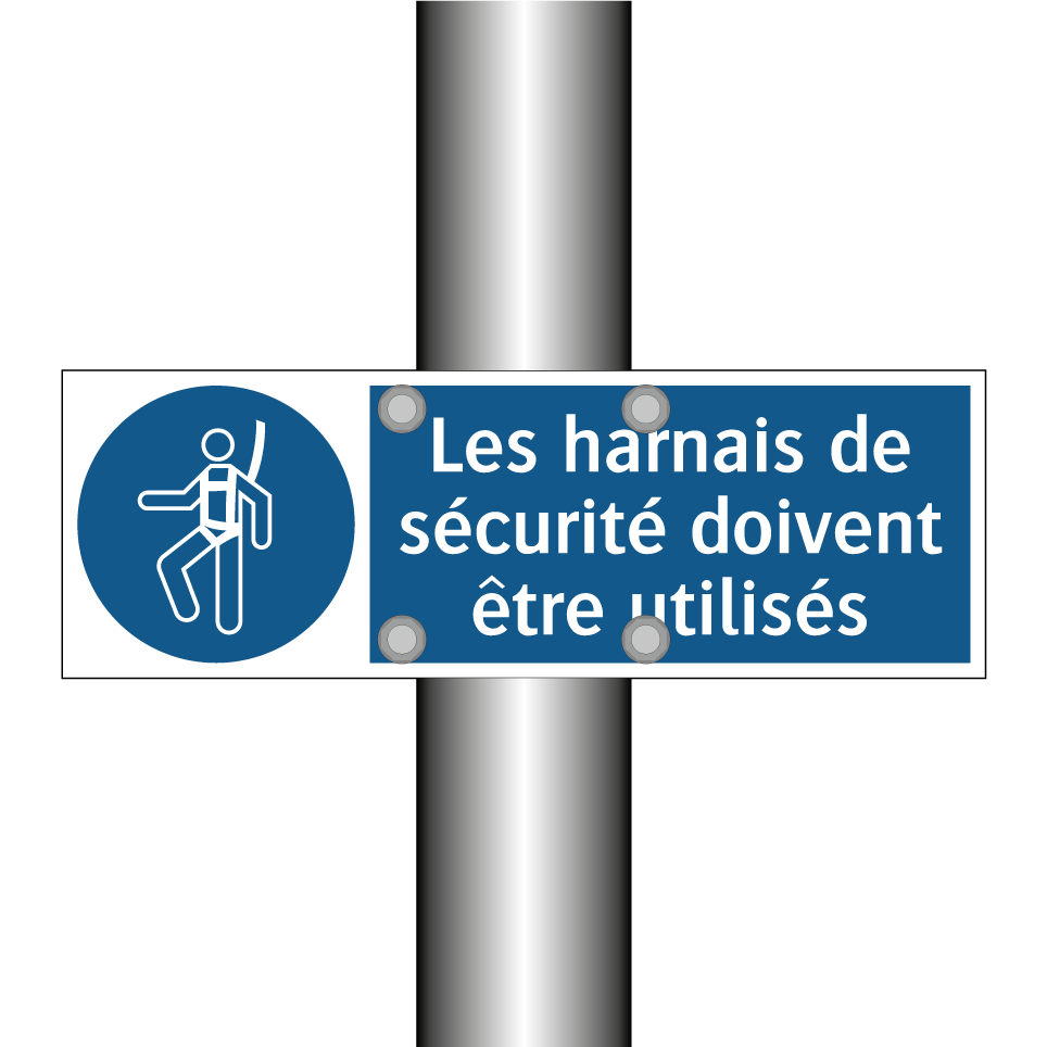 Les harnais de sécurité doivent être utilisés