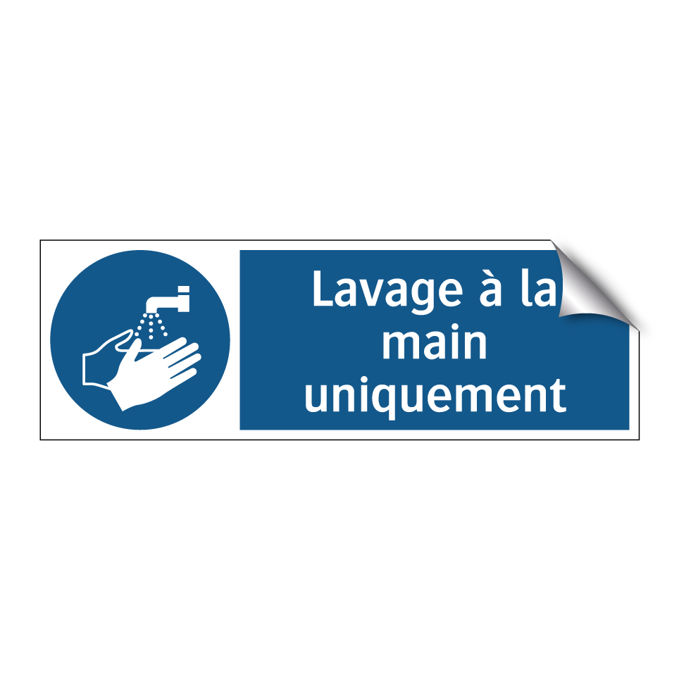 Lavage à la main uniquement