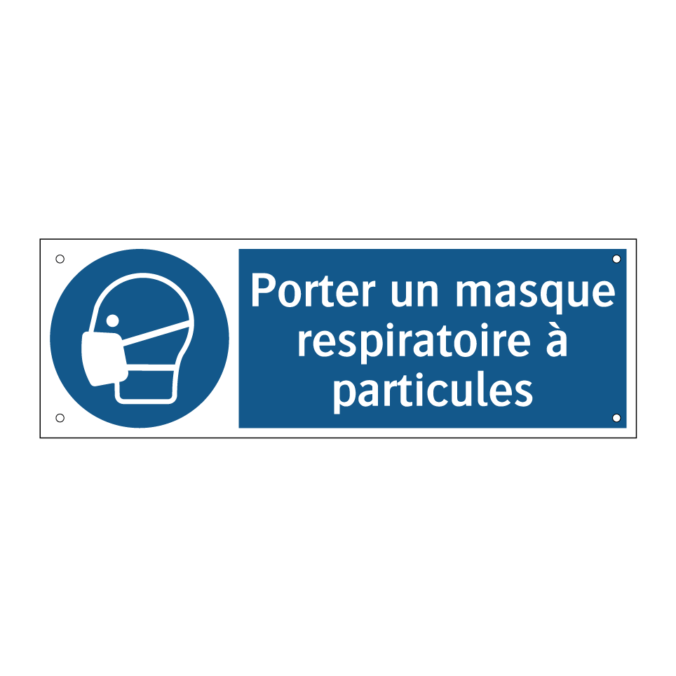 Porter un masque respiratoire à particules