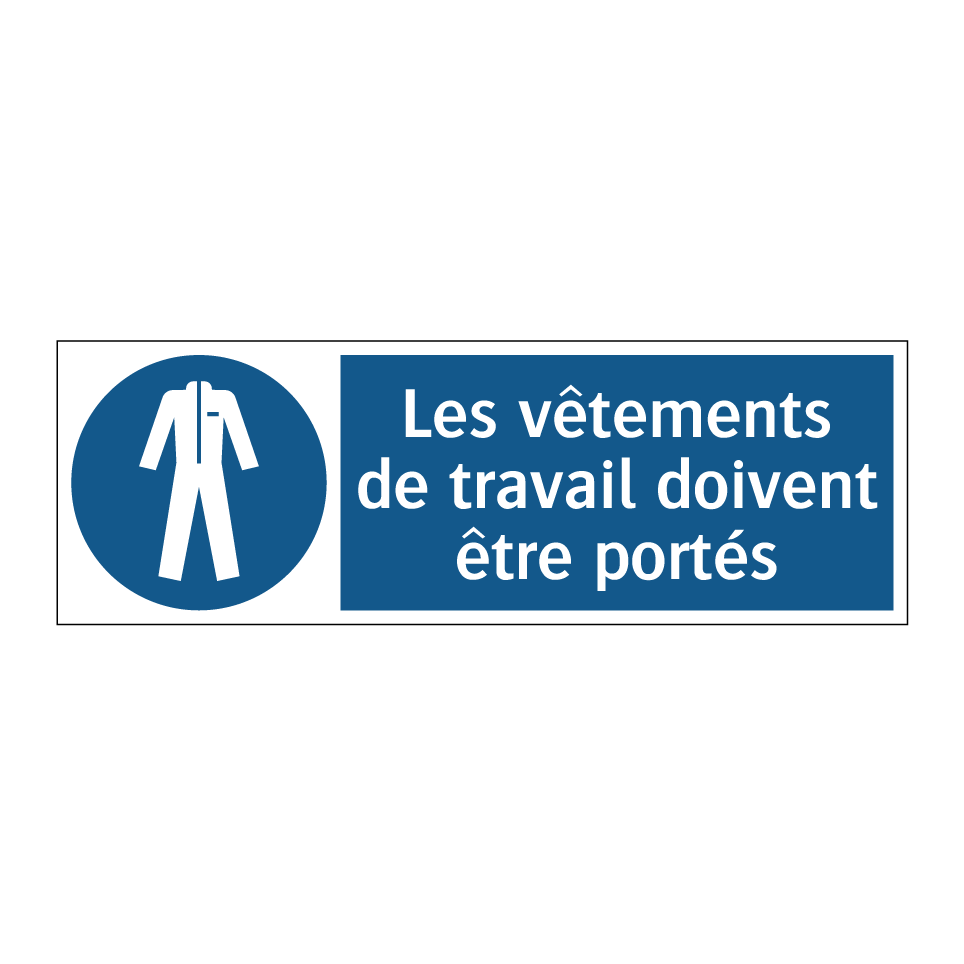 Les vêtements de travail doivent être portés