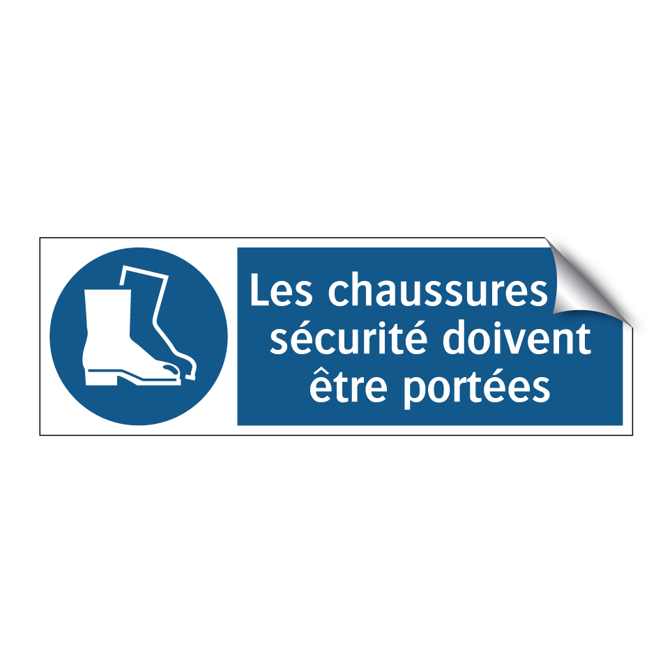 Les chaussures de sécurité doivent être portées