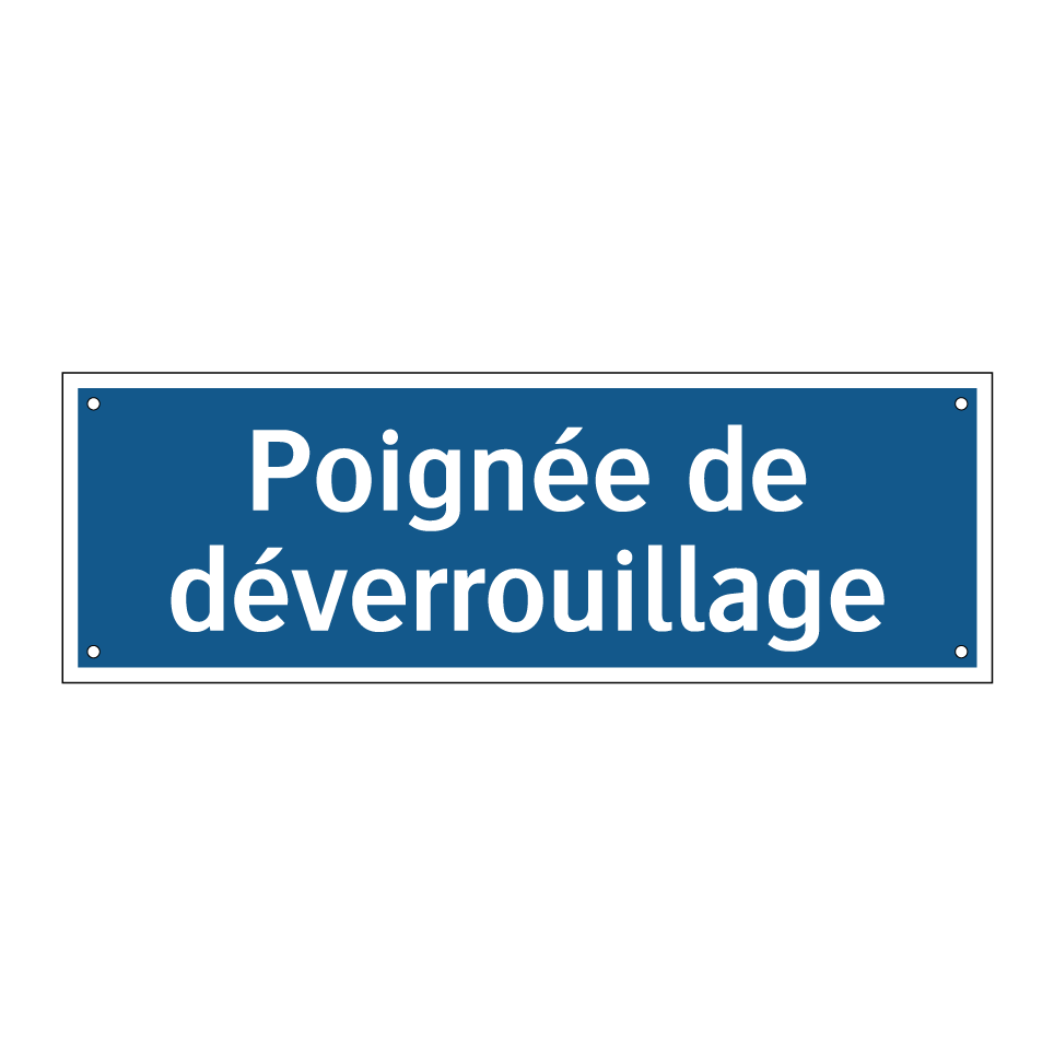 Poignée de déverrouillage