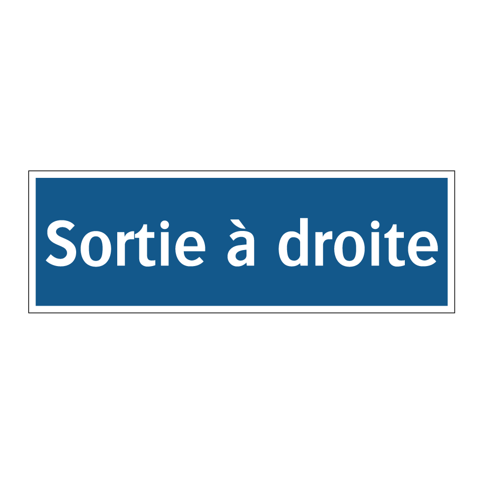 Sortie à droite