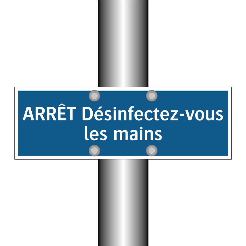 ARRÊT Désinfectez-vous les mains