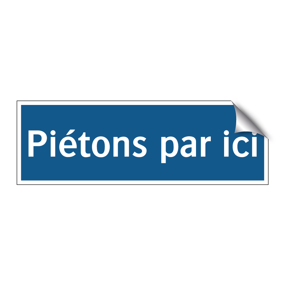Piétons par ici