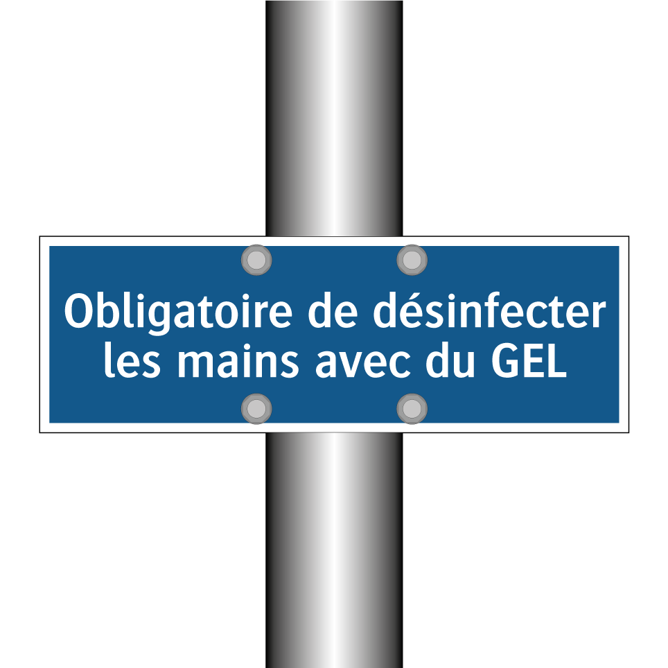 Obligatoire de désinfecter les mains avec du GEL