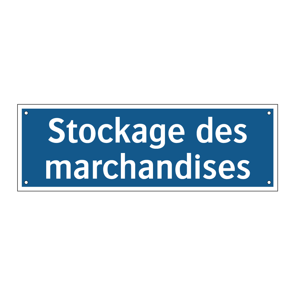 Stockage des marchandises