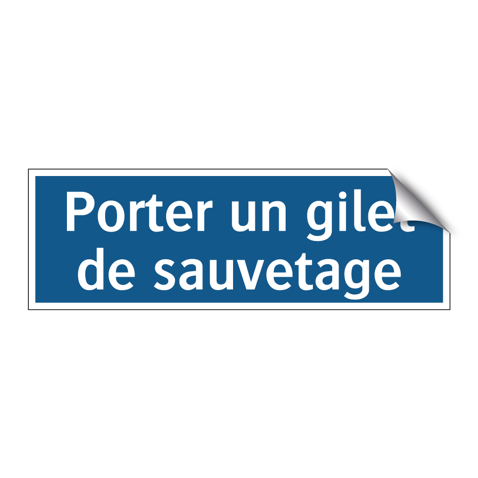 Porter un gilet de sauvetage