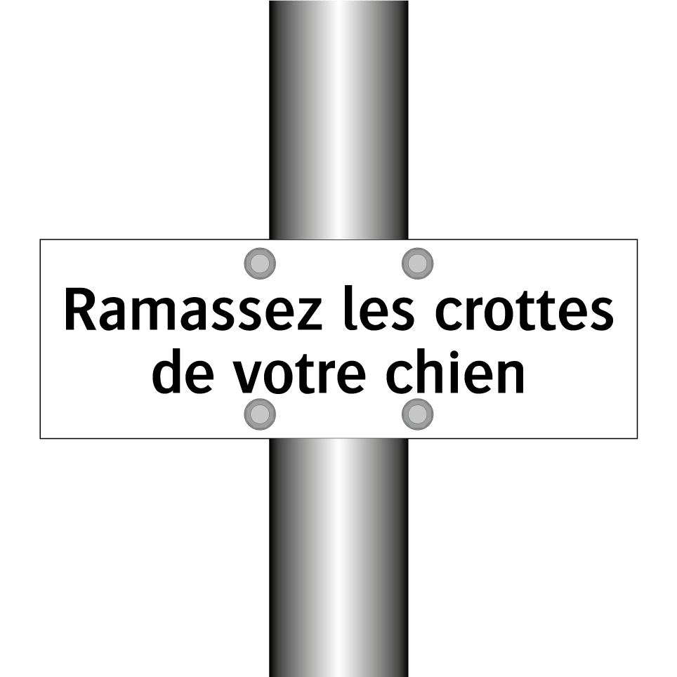 Ramassez les crottes de votre chien