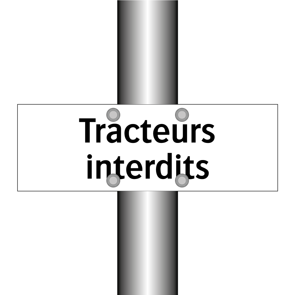 Tracteurs interdits