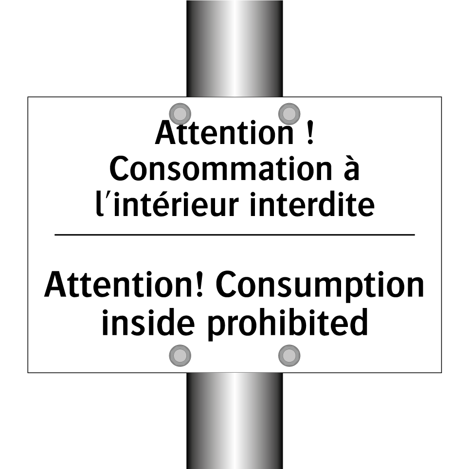 Attention ! Consommation à l'intérieur /.../ - Attention! Consumption inside /.../