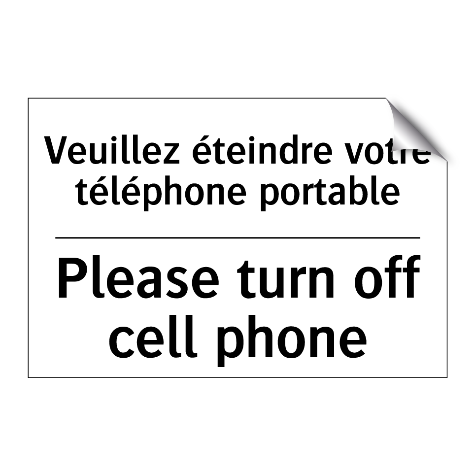 Veuillez éteindre votre téléphone /.../ - Please turn off cell phone